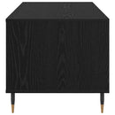 Sofabord med skuffe Sort eg 90 x 49 x 45 cm Konstrueret træ
