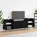 TV-skab Sort eg 160 x 35 x 55 cm Konstrueret træ