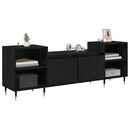 TV-skab Sort eg 160 x 35 x 55 cm Konstrueret træ