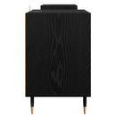 TV-skab Sort eg 160 x 35 x 55 cm Konstrueret træ