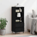 Highboard med skuffe Sort eg 40 x 36 x 110 cm Konstrueret træ