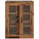Vægskab Gammelt træ 69,5 x 34 x 90 cm Ingeniørtræ og glas