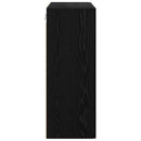 Vægskab Sort eg 69,5 x 34 x 90 cm Konstrueret træ