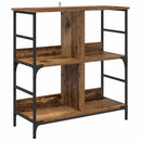 Bogreol Gammelt træ 78,5 x 33 x 82 cm Konstrueret træ