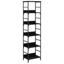 Bogreol Sort eg 50 x 33 x 188,5 cm Konstrueret træ