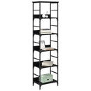 Bogreol Sort eg 50 x 33 x 188,5 cm Konstrueret træ