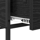 Sofabord med skuffe Sort eg 100 x 51 x 45 cm Konstrueret træ