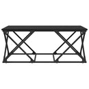 Sofabord Sort eg 100 x 49 x 40 cm Konstrueret træ