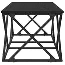 Sofabord Sort eg 100 x 49 x 40 cm Konstrueret træ
