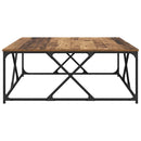 Sofabord Gammelt træ 100 x 100 x 40 cm Konstrueret træ