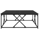 Sofabord Sort eg 100 x 100 x 40 cm Konstrueret træ