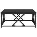 Sofabord Sort eg 70 x 70 x 30 cm Konstrueret træ