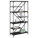Bogreol Sort eg 91 x 36 x 176 cm Konstrueret træ