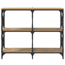 Konsolbord Artisan Egetræ 100 x 28 x 80,5 cm Konstrueret træ