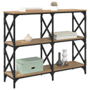 Konsolbord Artisan Egetræ 100 x 28 x 80,5 cm Konstrueret træ