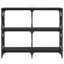Konsolbord Sort eg 100 x 28 x 80,5 cm Konstrueret træ