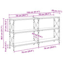 Konsolbord Gammelt træ 156 x 28 x 80,5 cm Konstrueret træ