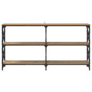 Konsolbord Artisan Egetræ 156 x 28 x 80,5 cm Konstrueret træ