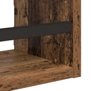 Væghyldesæt 3 pcs Gammelt træ 40x16x14cm Konstrueret træ