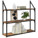 Væghylde Gammelt træ 80 x 21 x 78,5 cm Konstrueret træ