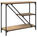 Konsolbord Artisan Egetræ 88,5 x 30 x 75 cm Konstrueret træ