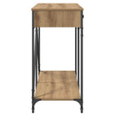 Konsolbord Artisan Egetræ 100 x 39 x 78,5 cm Konstrueret træ