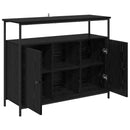 Sideboard Sort eg 100 x 35 x 80 cm Konstrueret træ
