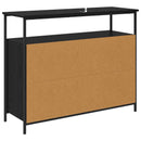 Sideboard Sort eg 100 x 35 x 80 cm Konstrueret træ