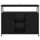 Sideboard Sort eg 100 x 35 x 80 cm Konstrueret træ