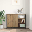 Sideboard Artisan Egetræ 100 x 33 x 75 cm Konstrueret træ