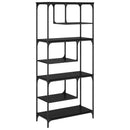 Bogreol Sort eg 81 x 36 x 176 cm Konstrueret træ