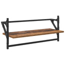 Væghyldesæt 6 pcs Gammelt træ 100 x 25 x 30 cm Konstrueret træ