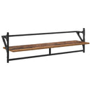 Væghyldesæt 6 pcs Gammelt træ 100 x 25 x 30 cm Konstrueret træ