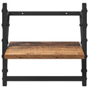 Væghyldesæt 6 pcs Gammelt træ 100 x 25 x 30 cm Konstrueret træ