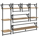 Væghyldesæt Vægmonteret 6 pcs Artisan Egetræ 100 x 25 x 30 cm