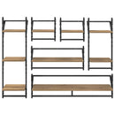 Væghyldesæt Vægmonteret 6 pcs Artisan Egetræ 100 x 25 x 30 cm