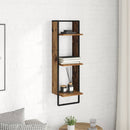 Væghylde med hylde Gammelt træ 30 x 25 x 100 cm Konstrueret træ