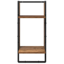Væghyldesæt 4 pcs Gammelt træ 65 x 25 x 30 cm Konstrueret træ