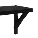 Væghylder 2 stk. Sort eg 60 x 15 x 15,5 cm Konstrueret træ