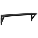 Væghylder 2 stk. Sort eg 60 x 15 x 15,5 cm Konstrueret træ