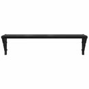 Væghylder 2 stk. Sort eg 60 x 15 x 15,5 cm Konstrueret træ
