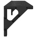 Væghylder 2 stk. Sort eg 60 x 15 x 15,5 cm Konstrueret træ