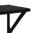 Væghylder 2 stk. Sort eg 60 x 25 x 25,5 cm Konstrueret træ