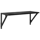 Væghylder 2 stk. Sort eg 60 x 25 x 25,5 cm Konstrueret træ