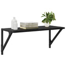 Væghylder 2 stk. Sort eg 60 x 25 x 25,5 cm Konstrueret træ