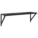 Væghylder 2 stk. Sort eg 80 x 25 x 25,5 cm Konstrueret træ