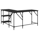 Bord Sort eg 139 x 139 x 75 cm Konstrueret træ