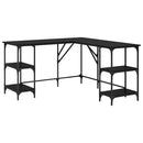 Bord Sort eg 139 x 139 x 75 cm Konstrueret træ