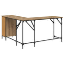 Bord Artisan Egetræ Konstrueret træ 141 x 141 x 75 cm
