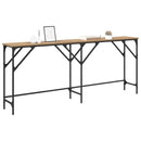 Konsolbord Artisan Egetræ 180 x 30 x 75 cm Konstrueret træ
